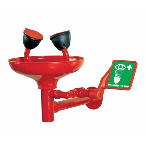 [30 -125225-SA-clinical] TOF 1100/300 - Wall-mounted eye-washer with bowl